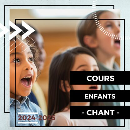 Chant enfants 8-11 ans mercredi 16h30-17h30